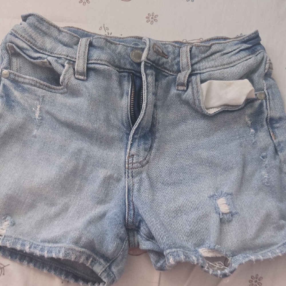 art class Light Blue Distressed Denim Cutoff Shorts